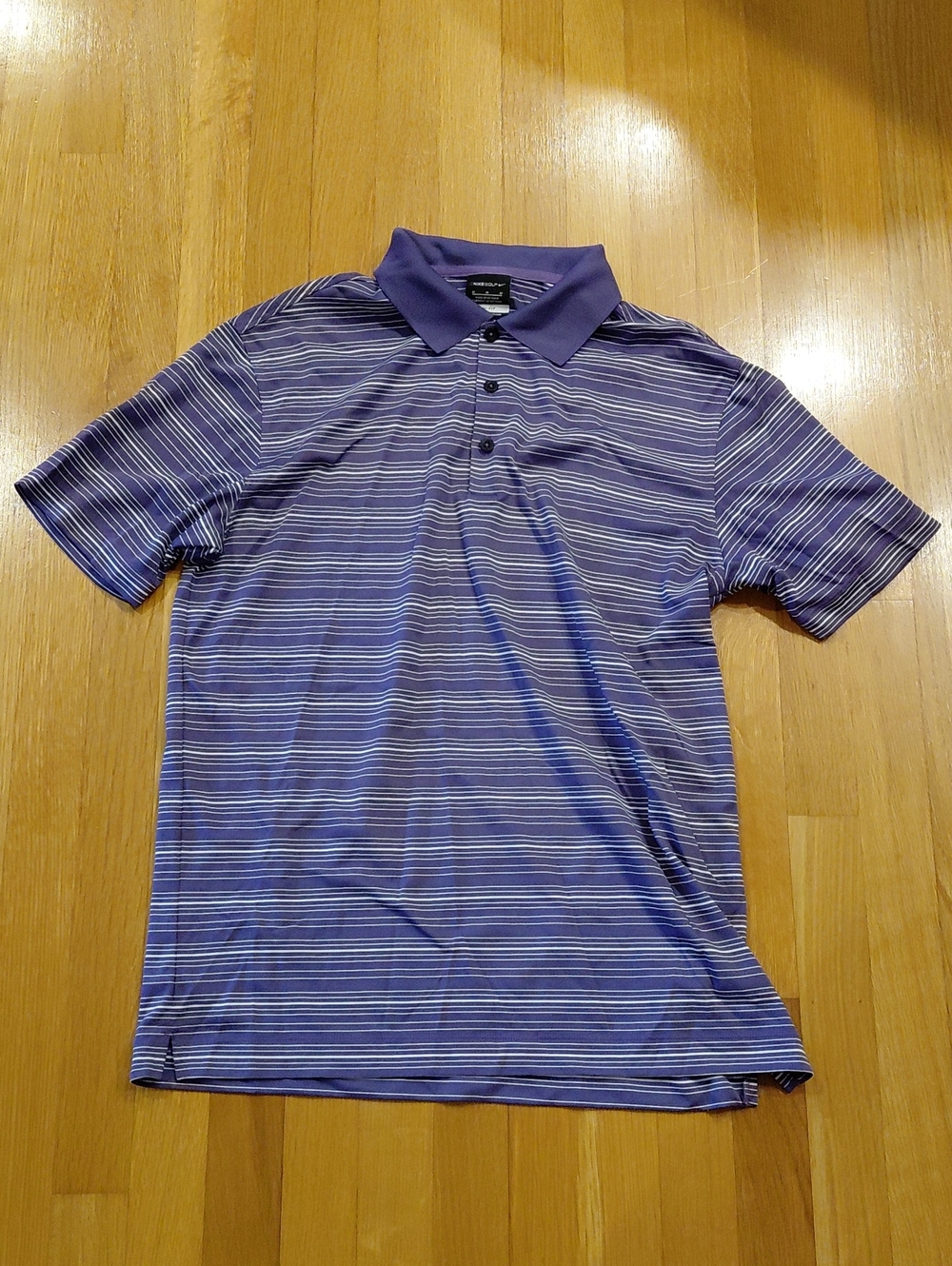 Nike Men's Purple Striped Polo